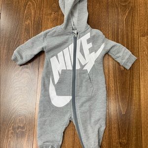 6 months Nike one piece bodysuit with a hood